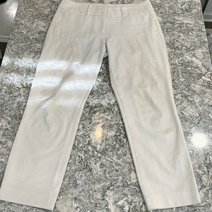LOFT white size 2 Marissa the riviera pant capri length